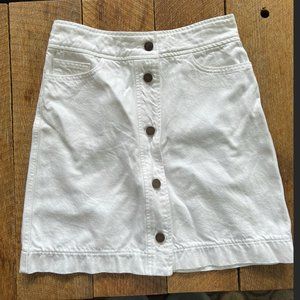 G. label by Goop White Denim Skirt